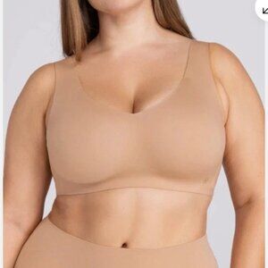 Honeylove SoftForm Liftwear Wireless Bra Sand Nude pullover 2X  42C / D NWOT